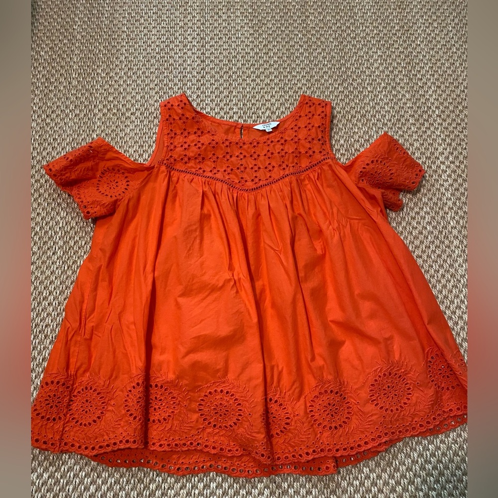 Crown and Ivy Orange Top